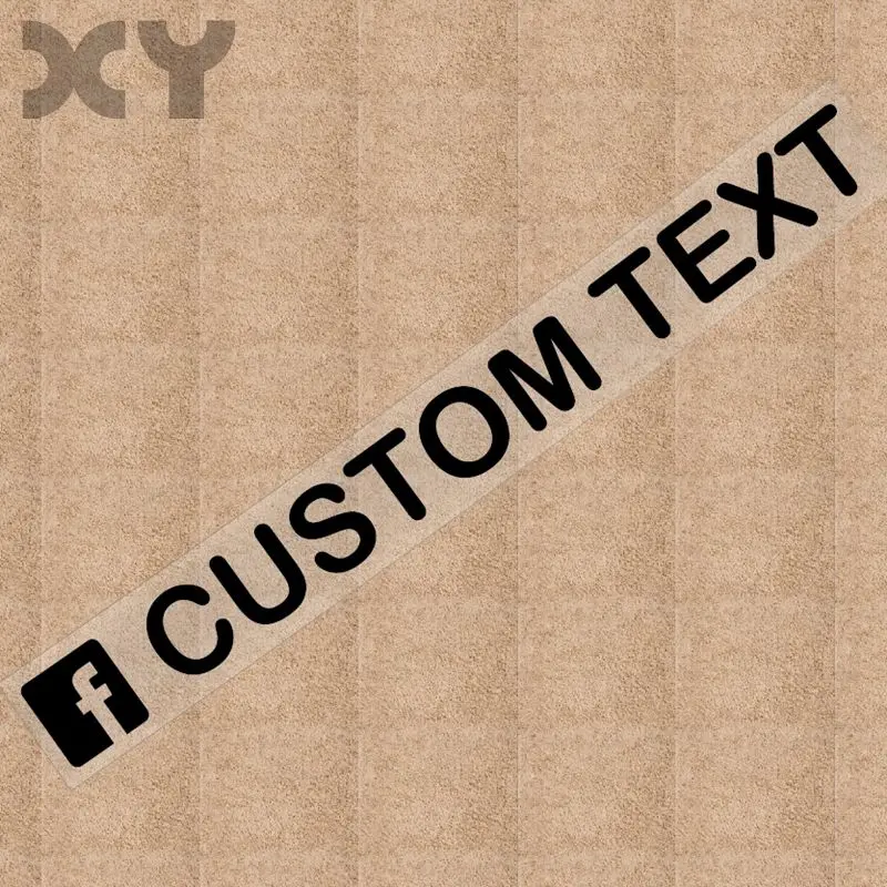 

XY Personalized Custom Facebook Username Waterproof Car and Motorcycle Sticker Bumper Sticker Drop Shipping