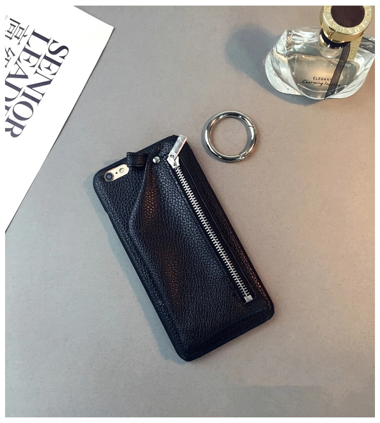 iphone 8 leather case Couples Case for iPhone 12 Case Luxury PU Leather Wallet Zipper Handbag Stand Case For iPhone 11 XS 6 6S 7 8 Plus With Ring Card iphone 8 plus silicone case