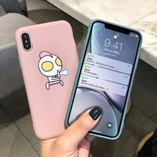 Забавный мультяшный чехол для телефона для iPhone 7 8 X чехол XR XS Max 6 6S Plus Мягкий силиконовый чехол из ТПУ