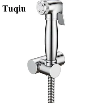 

Brass chrome Shower Head brass support 1.5 M SS Plumbing Hose brass high pressure bidet gun Shower Head Water Saving