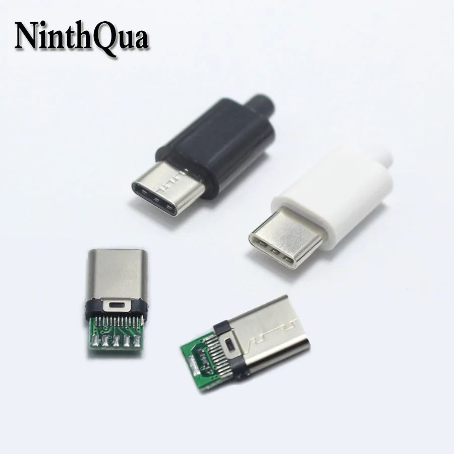 Оригинальный комплект 2 шт. OTG USB 3.0 Type C штекер сварочного типа двусторонний Тип