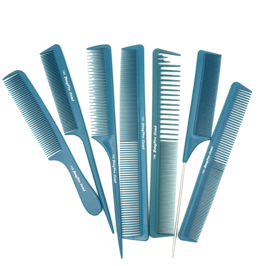 7 Piece/Lot Hairdressing Cut Comb For Salon Professional Hairstylist