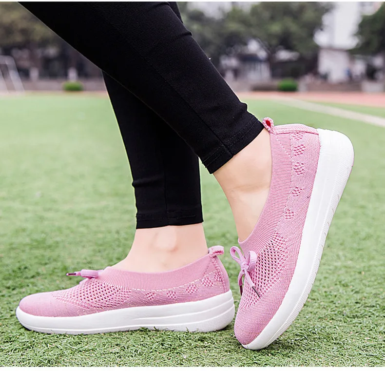 2019 Summer Casual Women Flats Shoes Breathable Mesh Sneakers Shoes Women Slip-on Comfortable Loafers Flats Ladies Shoes (6)