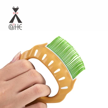 

@HE Pet Rubber Brush New Soft Pink Cat Dog Bath Combs Dogs Cats Foldable Silicone Massage Tool Pet Grooming Cleaning Supplies