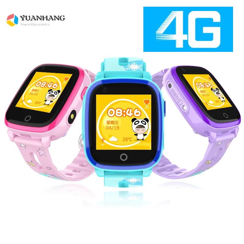  IP67 Waterproof Smart 4G Remote Camera GPS WI-FI Kids Children Students Wristwatch SOS Video Call M