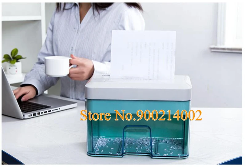 

220V Electric Mini Paper Shredder File Shredder Strip Office Home Shredding Tool Desktop Paper Cutter Document Cutting Machine