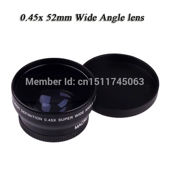 

Hot Sale 52MM 0.45x Wide Angle Macro camera Lens for Nikon D3200 D3100 D5200 D5100 D3100 D7000 D3200 D80 D90