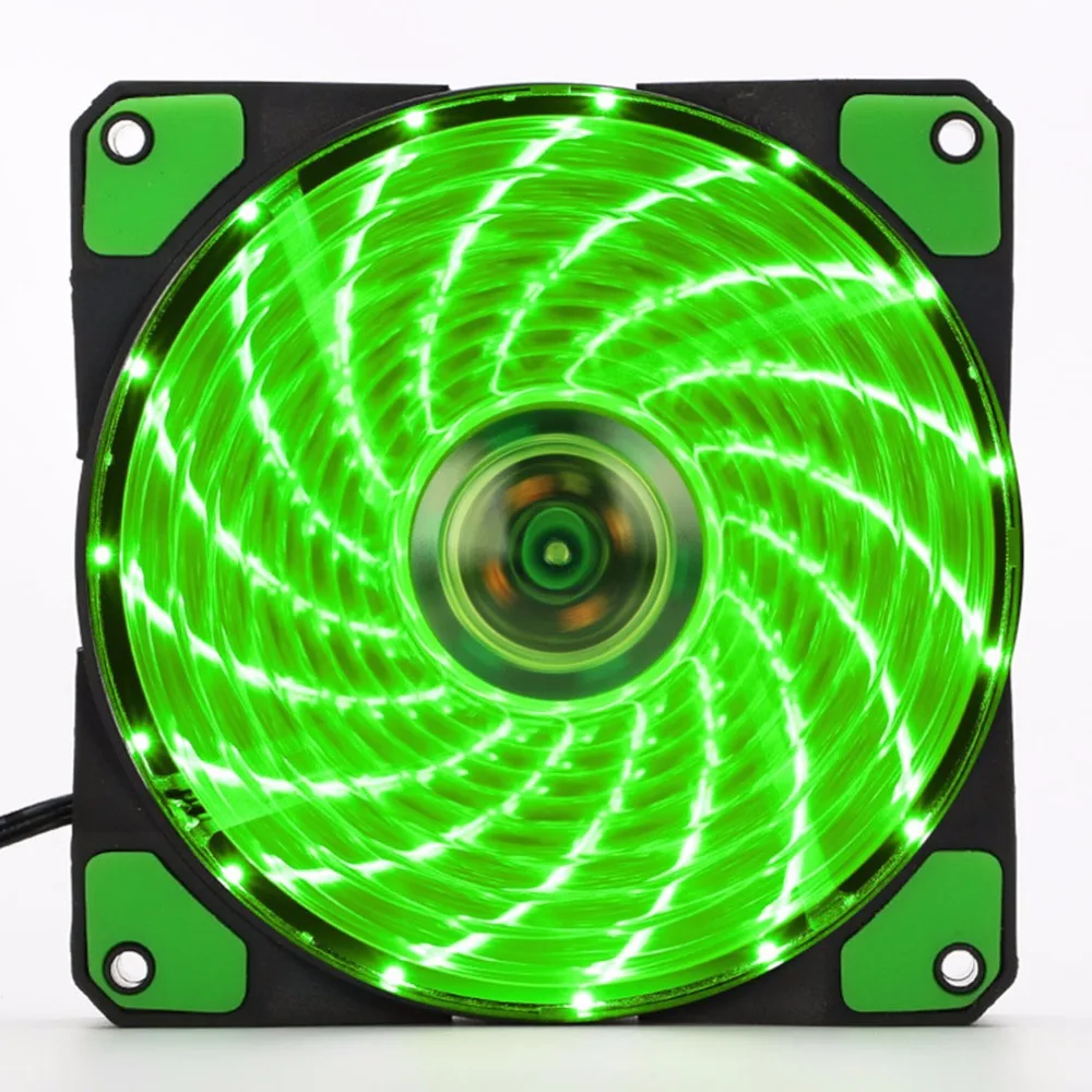 

120x 120 x 25mm Computer Cooler 15 LEDs Cooling Fan PC Case Fan Heat sink Wholesale