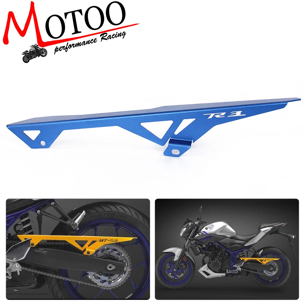 

Motoo - NEW FREE SHIPPING Motorcycle CNC For Yamaha R3 2015-2016 Chain Guard Cover Protective Red