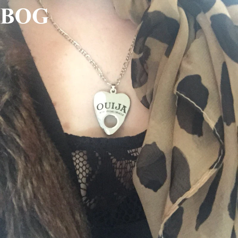 BOG Lot 1 шт. Подвеска из нержавеющей стали Ouija доска ожерелье 24 дюймовая медная цепь