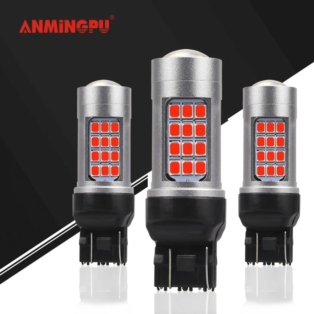 ANMINGPU 2x5 Вт сигнальная лампа WY21W T20 LED W21W W21/5W 7440 7443 Светодиодная указателя поворота