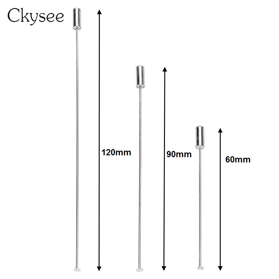 Ckysee, 10 шт./лот, 60, 90, 120 мм, родиевая петля, брошь для глаз, булавки, базовая брошь с медными булавками, фиксатор для самодельных ювелирных изделий