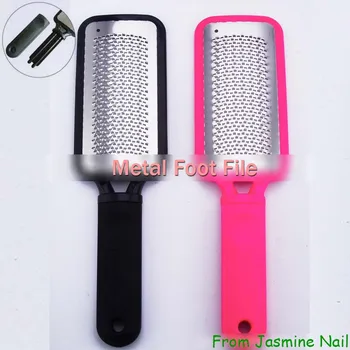 

FOREVERJASMINE 12pcs Metal Pedicure File Knock-down Foot File Callus Remover Cuticle Accessories Stainless Steel Foot Care Tool