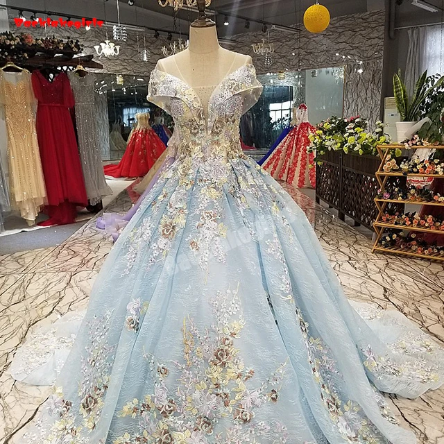 17339 вечерние платья с рукавами-крылышками и аппликацией, кружевные платья для невесты с цветочным узором