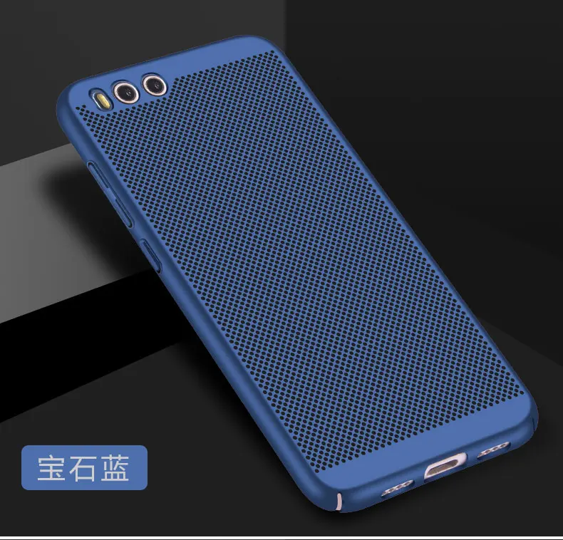 Матовый Жесткий теплоотвод чехол для Xiaomi Redmi Note 4 3 Pro Note 4X глобальная версия Redmi 4X 4A 5A 5Plus чехол для задней панели сотового телефона - Цвет: Синий