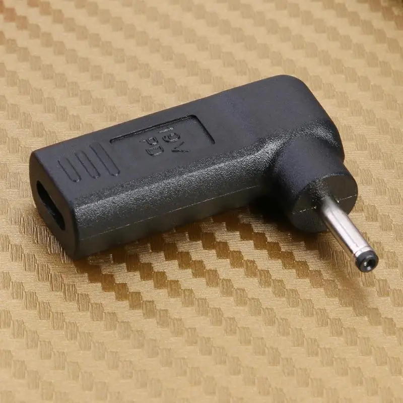 90 градусов USB3.1 USB-C type-C Женский до 3,0x1,1 мм DC штекер Адаптер для ноутбука ультра базовый планшетный компьютер разъем питания конвертер