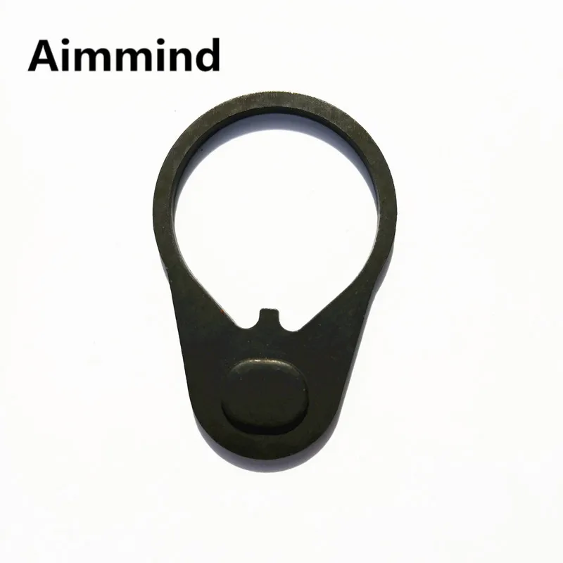 

Hunting Buttstock QD Quick Detach Universal Single Point End Plate Loop Sling Swivel Adapter Mount for AR15 M4 M16 AK