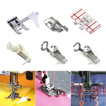 

Presser Feet Set With Manual Sewing Machine Foot Include Adjustable Guide/1/4 Inch Border Guide/Embroidery Presser Foot Kit Fo
