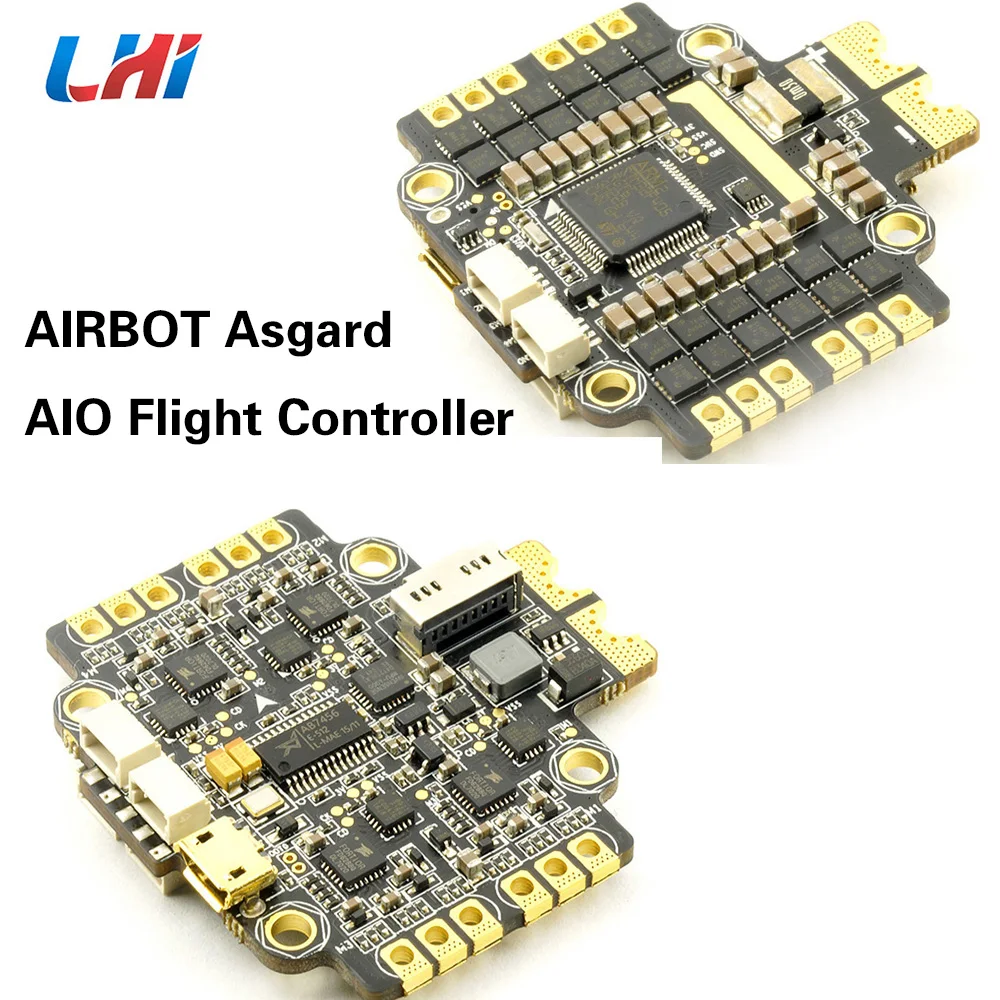 

LHI-AIRBOT Asgard AIO Flight Controller (F4+ESC+OSD+SD+CS) for FPV Racing drone Helicopters