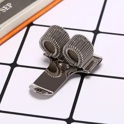 Творческий 2 отверстия серебристого металла держатель ручки с карманом клип врач-медсестра форма ручка держатель