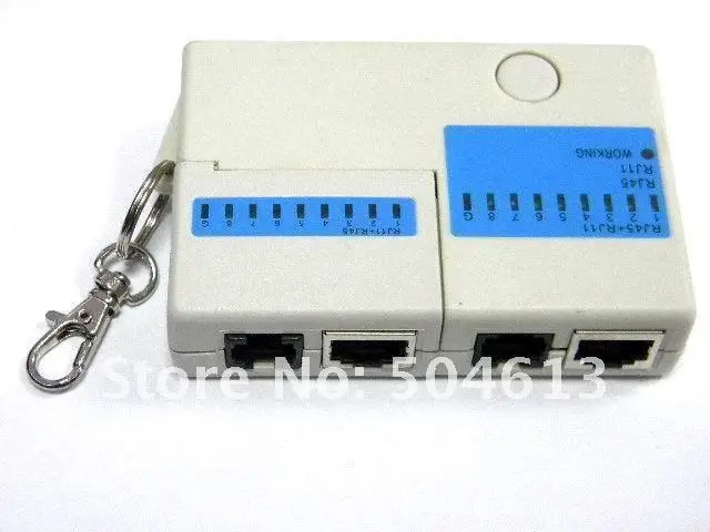 Dropship 5 шт./лот Новинка RJ45 RJ11 мини Cat5 сети LAN Кабельный тестер брелок