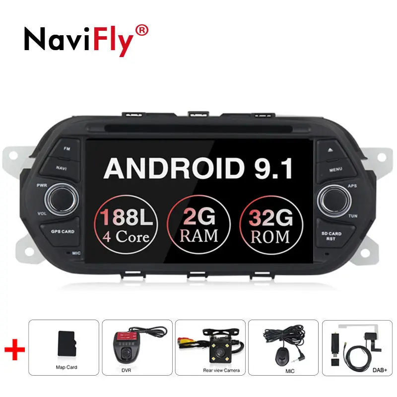 

7" Android 9.1 Car DVD Radio player For Fiat Tipo Egea 2015 2016 2017 GPS Navigation Multimedia WIFI Bluetooth RDS SD Auto Audio
