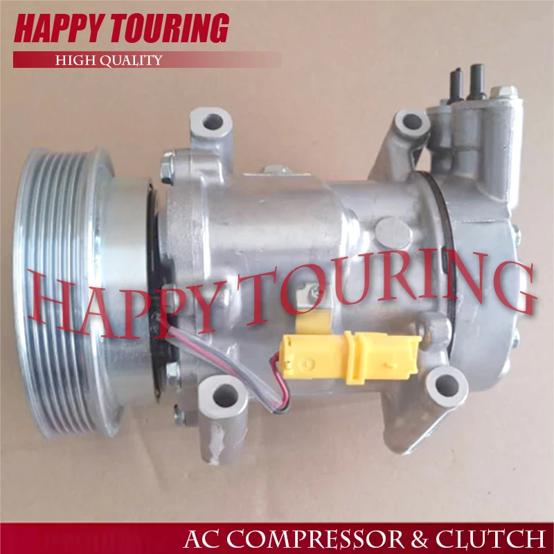 

SD6V12 AC COMPRESSOR for Renault MEGANE II SCeNIC II MODUS KANGOO CLIO III TWINGO 8200953359 8200756601 8200578856 8200819568