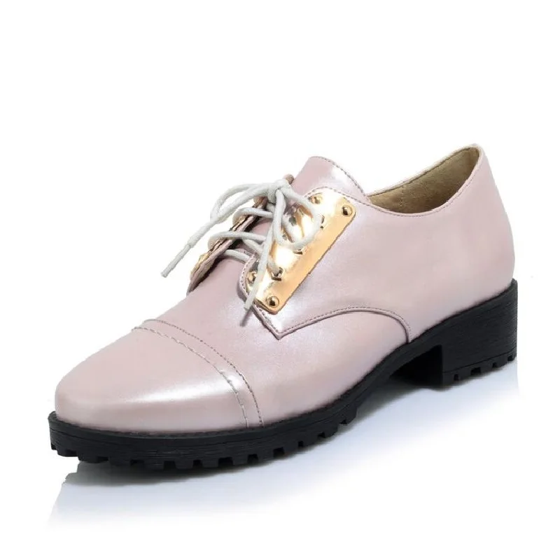 ZOEYUAI Retro Unisex Square Toe PU Leather Glitter Comfortable 2.5cm