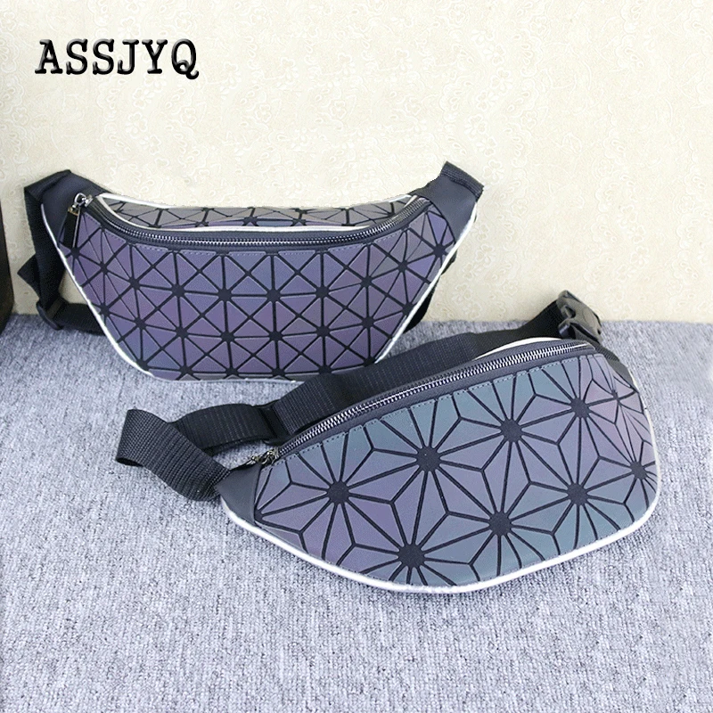 

The New Women waist bags Geometric element fanny packs fashion Leisure travel Female bag Hip bag Mobile phone Belt bags