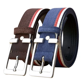 

Casual Patchwork Men's Belt Designers Men Fashion Geometric Pin Buckle Belt Trends Trousers Women Striped Belt Free Shipping