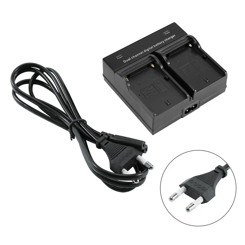 For SONY NP F550 570 750 770 970 960 8 4V Dual Battery Charger US EU