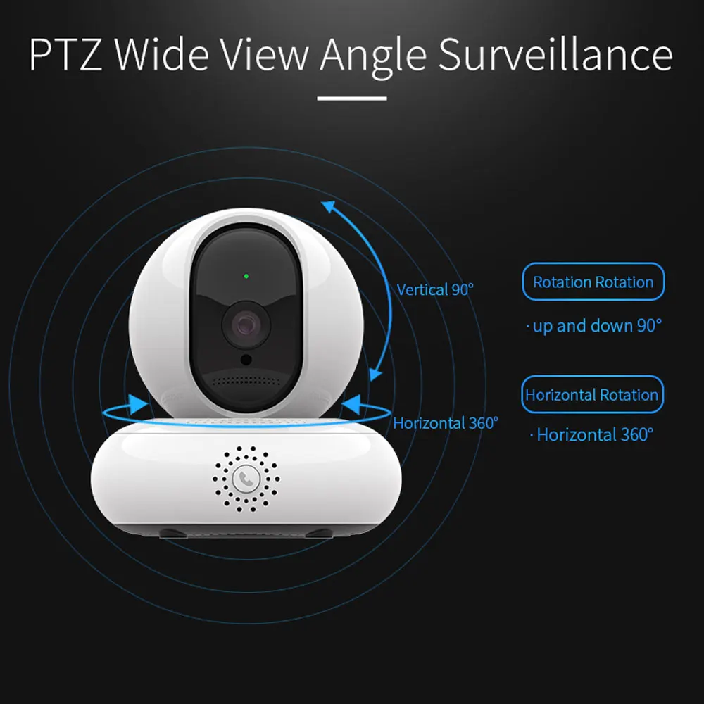 Беспроводная камера видеонаблюдения HCVAHDN 1080P Wi Fi ночное видение IP купольная для