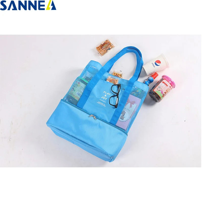 

SANNE Beach Leisure Handbag Cooler Insulated Lunch Bag Insulated Thermo Thermal Lunch Box for Kids Food Bag Picnic Bag