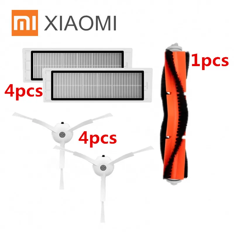 Робот Пылесосы для автомобиля часть 1 шт. основной щетки + 4 шт. hepa фильтр + 4 шт. боковая щетка для Xiaomi mijia/ xiaomi roborock S50 roborock 2
