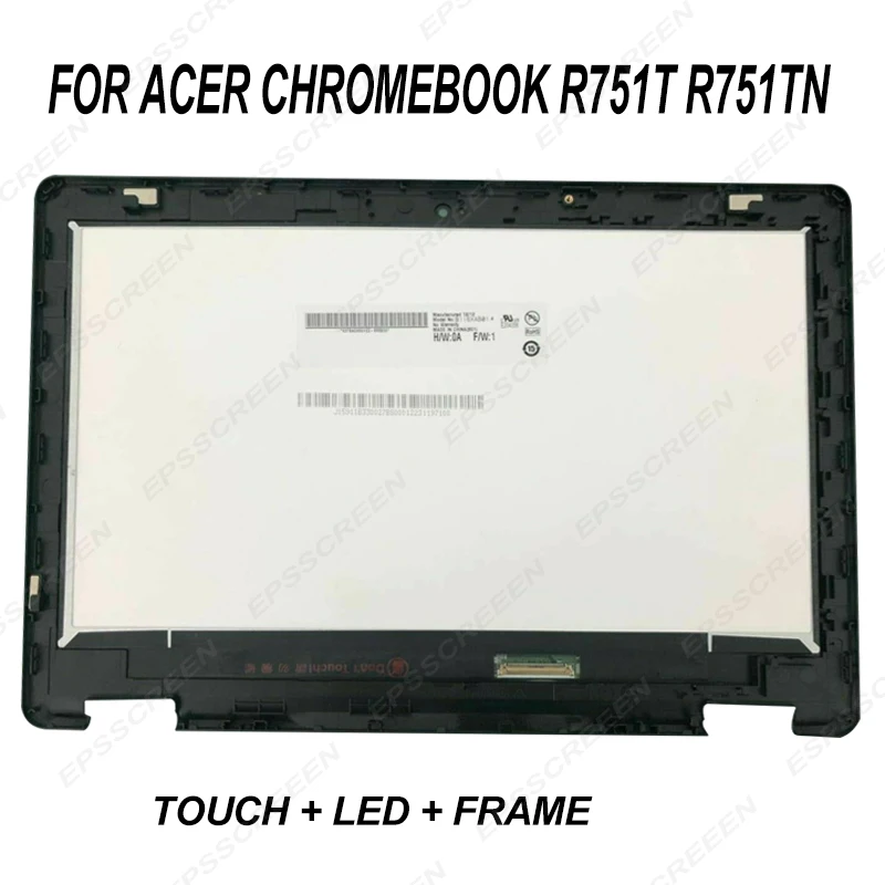 NEW REPLACE for Acer Chromebook R751T R751TN Lcd Touch Screen Module w/ Bezel 6M.GNJN7.001 digitizer panel 11.6 DISPLAY NEW REPLACE for Acer Chromebook R751T R751TN Lcd Touch Screen Module w/ Bezel 6M.GNJN7.001 digitizer panel 11.6 DISPLAY