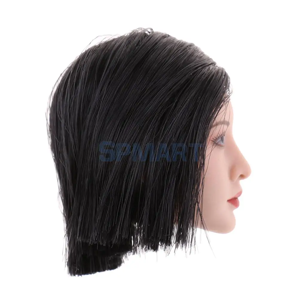 1/6 Asian Beauty Soldiers Head Sculpture Sculp for 12inch   Hot Stuff  Kumik Action Figure
