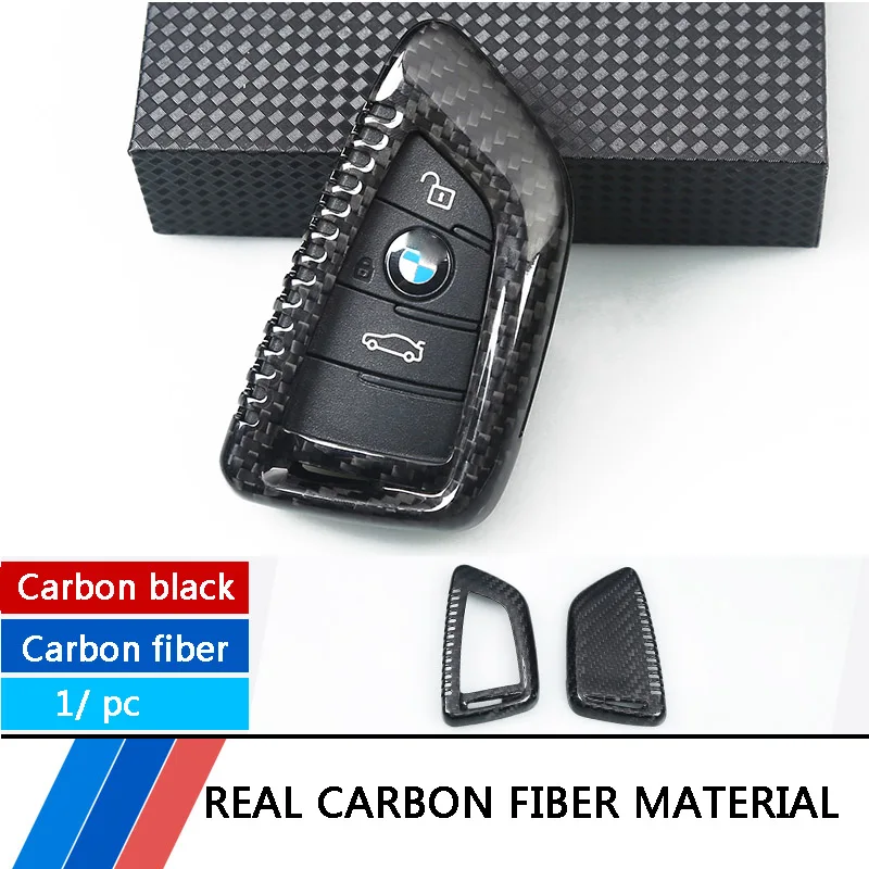 

Carbon fiber Car Key Case Key Cover Key Shell Protector for BMW X3 X5 F15 X6 F16 G30 1 2 7 Series G11 X1 F48 F39 Accessories
