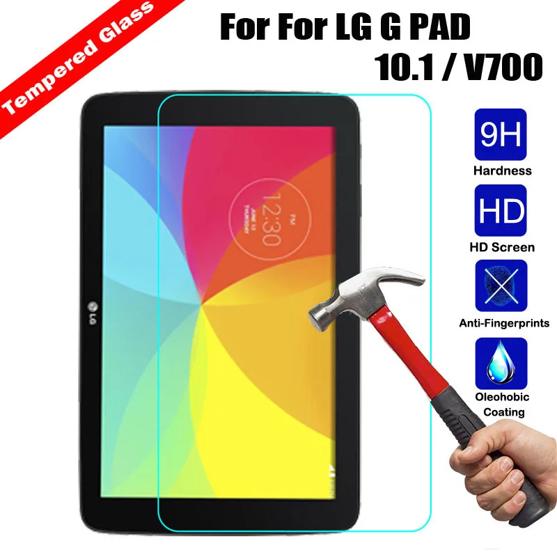 Защитная пленка для планшета из закаленного стекла для LG G PAD 10,1 V700 7,0 V400 8,0 V480 8,3 V500 8,0 V495 Противоударная защита экрана 9H