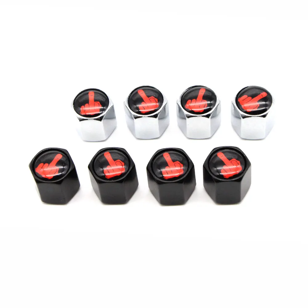 

4 Pcs/Set Car Valve Caps Car Dust Caps Tire Wheel Stem Air Valve Caps Valve Stem Cover for Cars Moto Bike