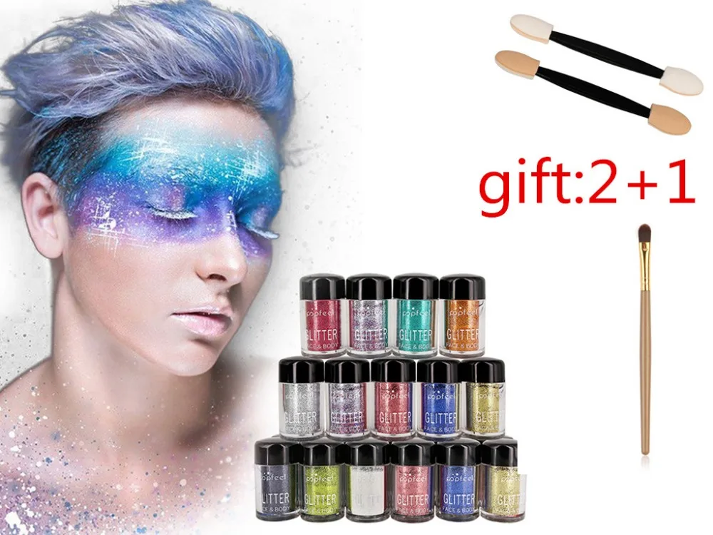 2019 popfeel Glitter Cosmetic Eyeshadow Shining 12 Piece / Set Makeup Eye |