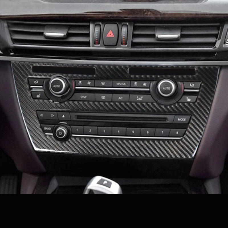 Углеродное волокно для BMW X5 X6 E70 E71 F15 F16 внутренняя отделка кондиционера CD панель