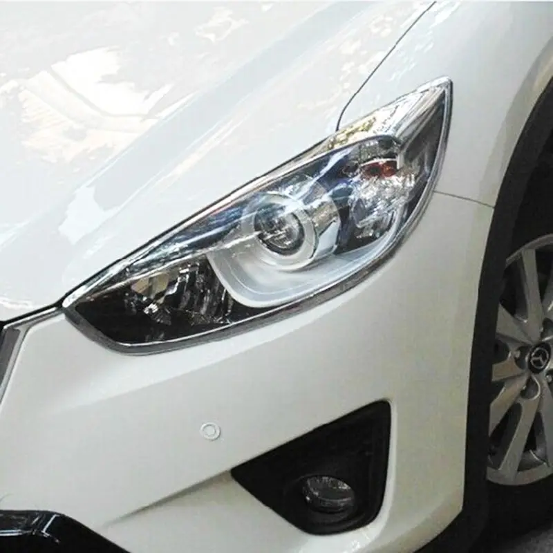 Хромированная накладка на переднюю фару для mazda cx 5 cx5 2013 2014 2015 2016 аксессуары
