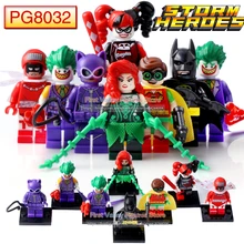 DR. TONG 80 шт./лот, супергерои, Бэтмен, Джокер, женщина-кошка, яд, плющ, Робин, календарь, человек, строительные блоки, Детские кирпичи, игрушки PG8032