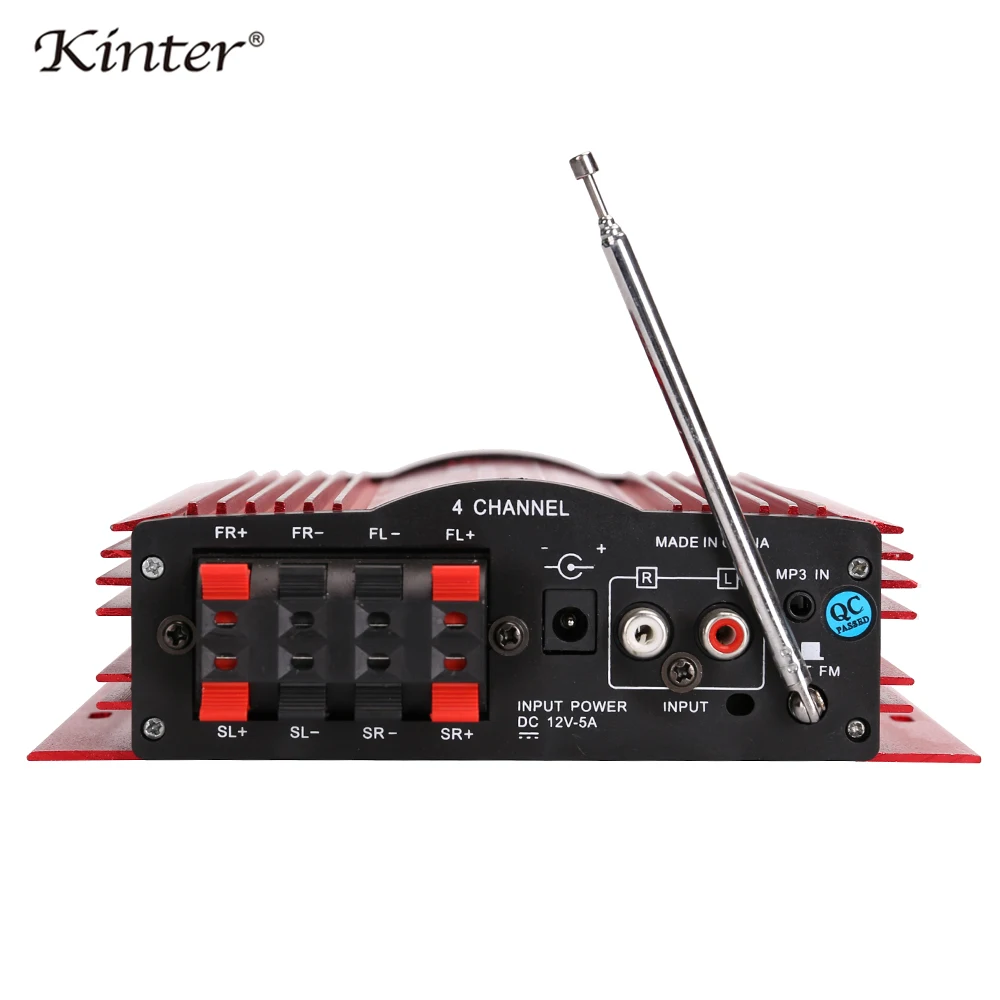 Kinter MA-900 Mini Audio Amplifier in home 4channel DC12V car stereo sound AMP with USB SD CD,DVD,MP3 Function