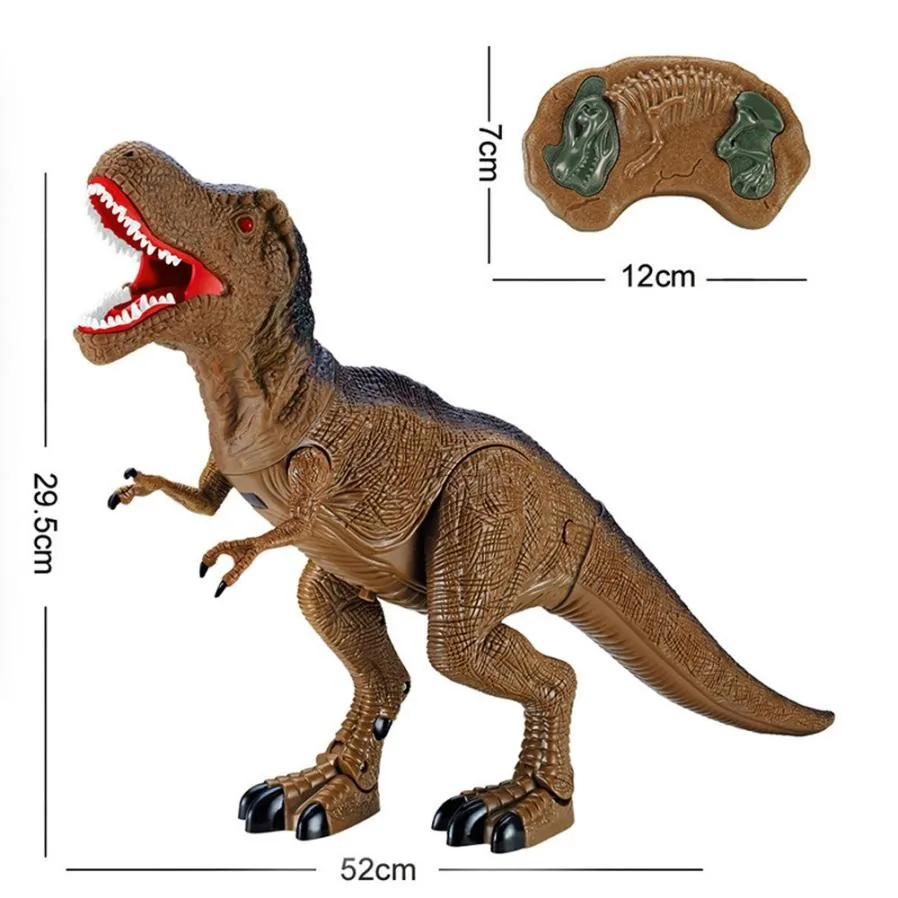 Новинка Электронный динозавр ревущий ходячий Радиоуправляемый игрушки электронный питомец робот динозавр модель игрушка с музыкальным светильник детский подарок на день рождения