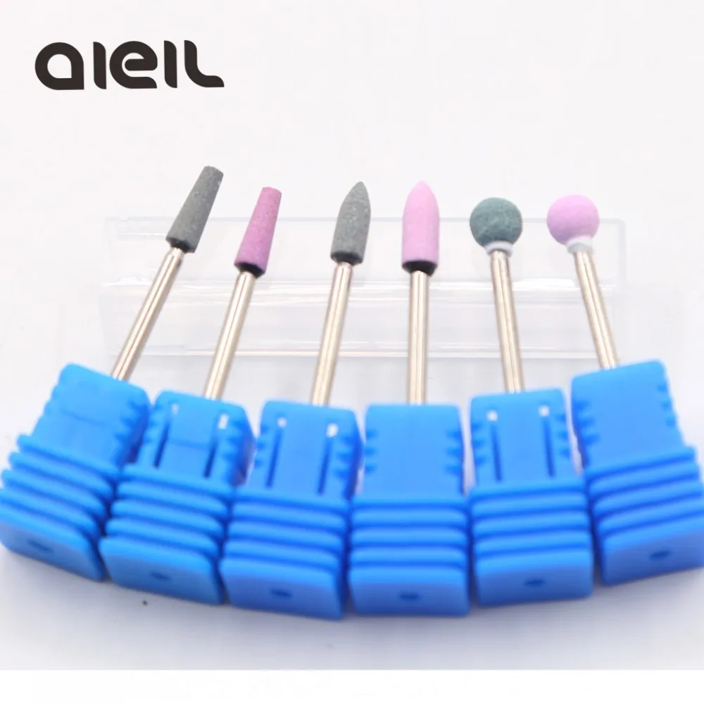 

6PCS Cutter for Manicure Set Ceramic Nail Drill Bit Set Electric Milling Cutter for Manicure Machine Cutter for Pedicure Ceramic