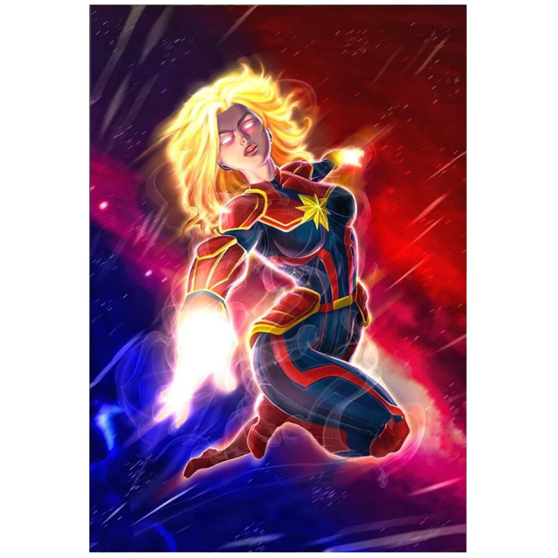 

5D Diamond Painting Picture Of Rhinestones Diamond Mosaic Full Square/Round Cartoon Superhero Girl Woman Diamond Embroidery