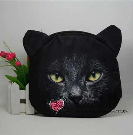 3D собачка кошка напечатаны женщин сумка, комплект собака сумка, ну вечеринку девушки сумка, подарок симпатичные смешные чехол малый пакет мешок животное так рюкзак сумка женская