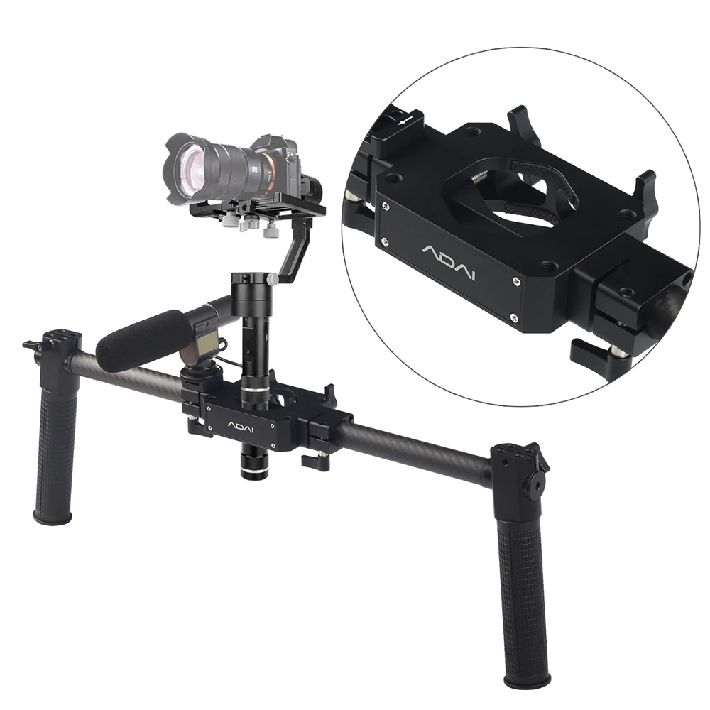 Ручной Стабилизатор камеры ADAI с двумя ручками совместимый Zhiyun Crane Plus 2 V2 M Feiyu