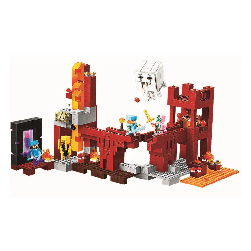 Совместимые Legoe giftse Minecrafte мой мир зомби строительные блоки кирпичи игрушки |